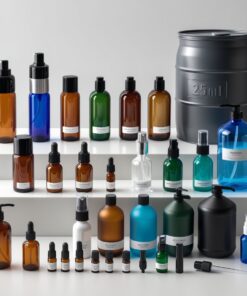 1000ml Blue Glass Bottle with Screw Cap