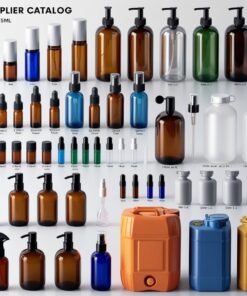 1000ml Amber Glass Bottle with Trigger Sprayer