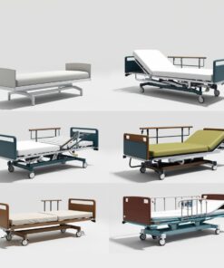 ABS Single Crank Hospital bed