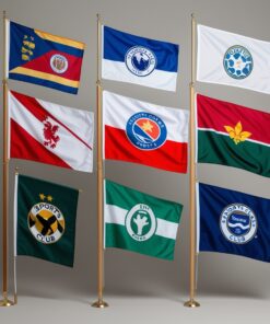 yellow blue and red flag