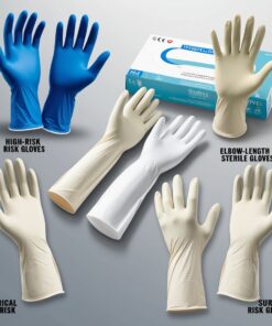 disposable surgical rubber gloves