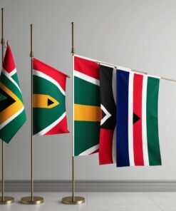 yellow blue red flag