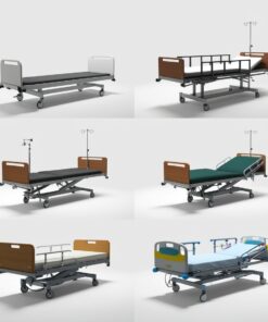 3 Crank AluminiumMedical Hospital bed withMattress & Driprod