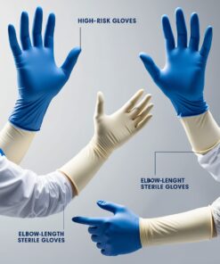 total max high risk powder free latex High risk exam gloves
