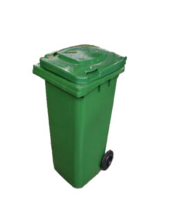 Wheelie Bin - 120L - 2 Wheel - Plastic - Green - 0120