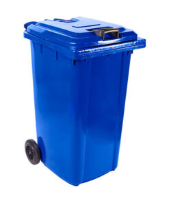 240L Wheelie Bin - Plastic - 2 Wheel - Colour Options