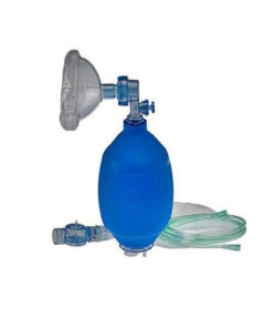 Blue Adult Resuscitator Rubber