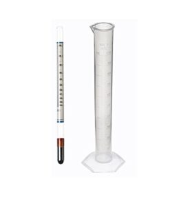 Alcoholmeter 0-100% + 1 Measuring Cylinder